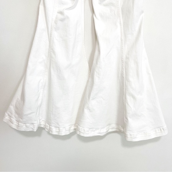 BOGO! Free People We The Free Cha Cha Flare Leg Cropped White Denim Pants 26 - Picture 9 of 11